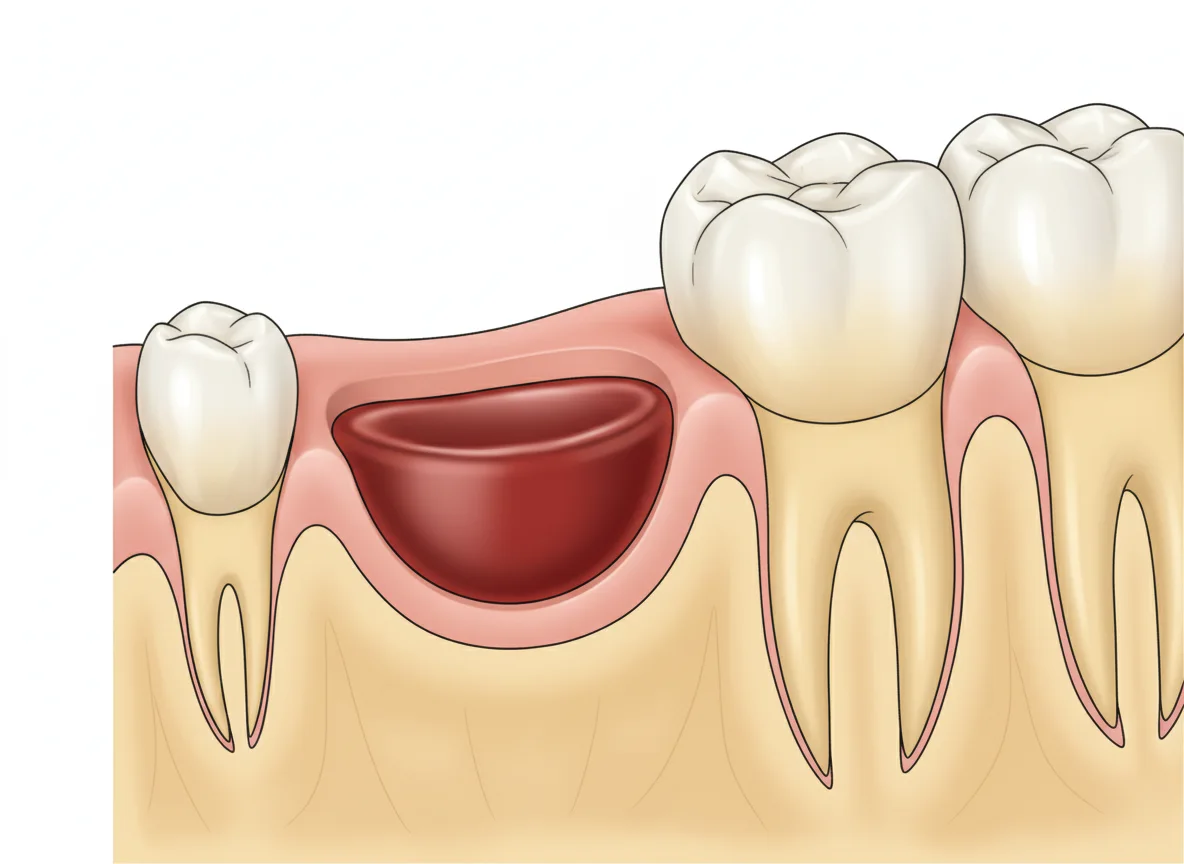 Blood clot formation helping prevent dry socket after tooth extraction