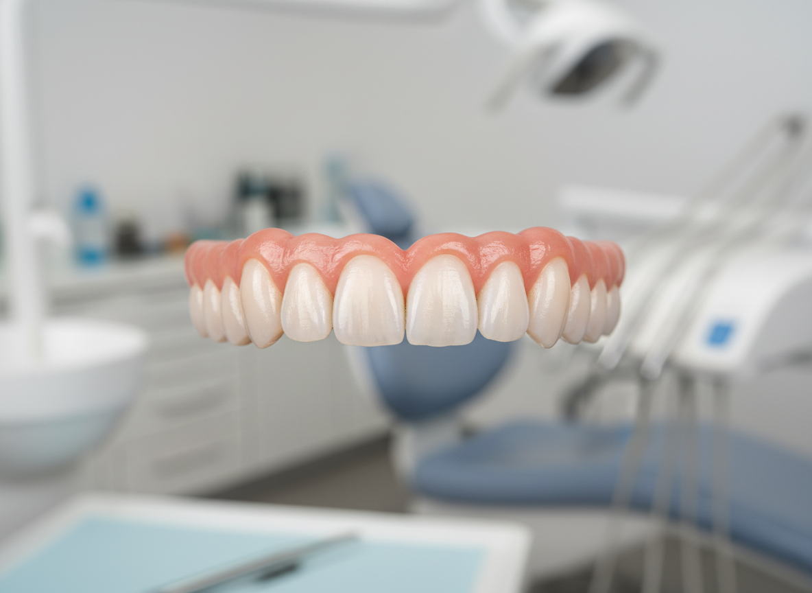 Healthy gums with pink color, firm texture, and snug fit around teeth