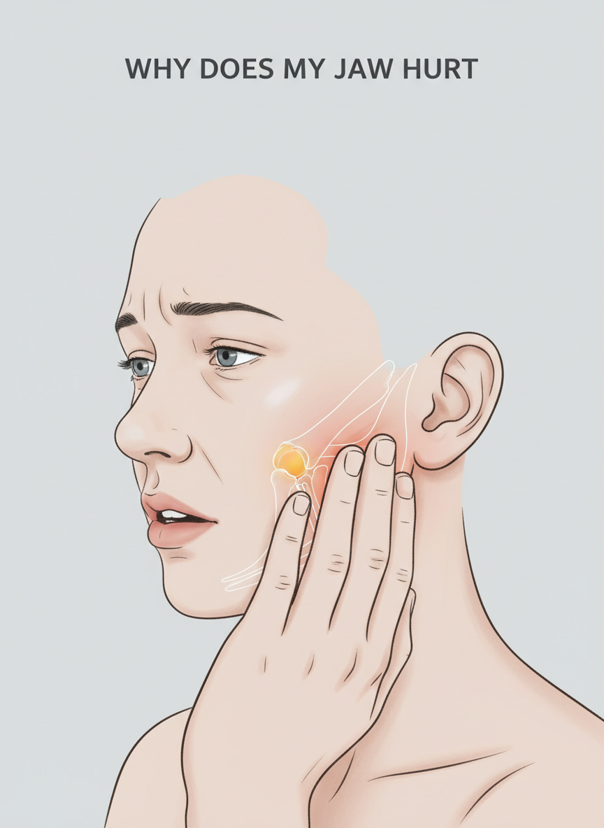 TMJ Pain Hybrid Illustration
