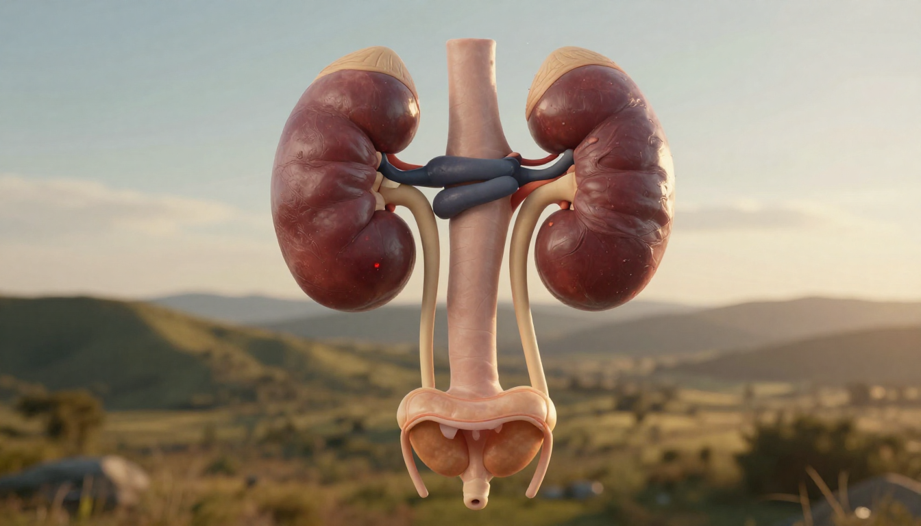health causes diagram explaining what does cloudy pee mean in the urinary system